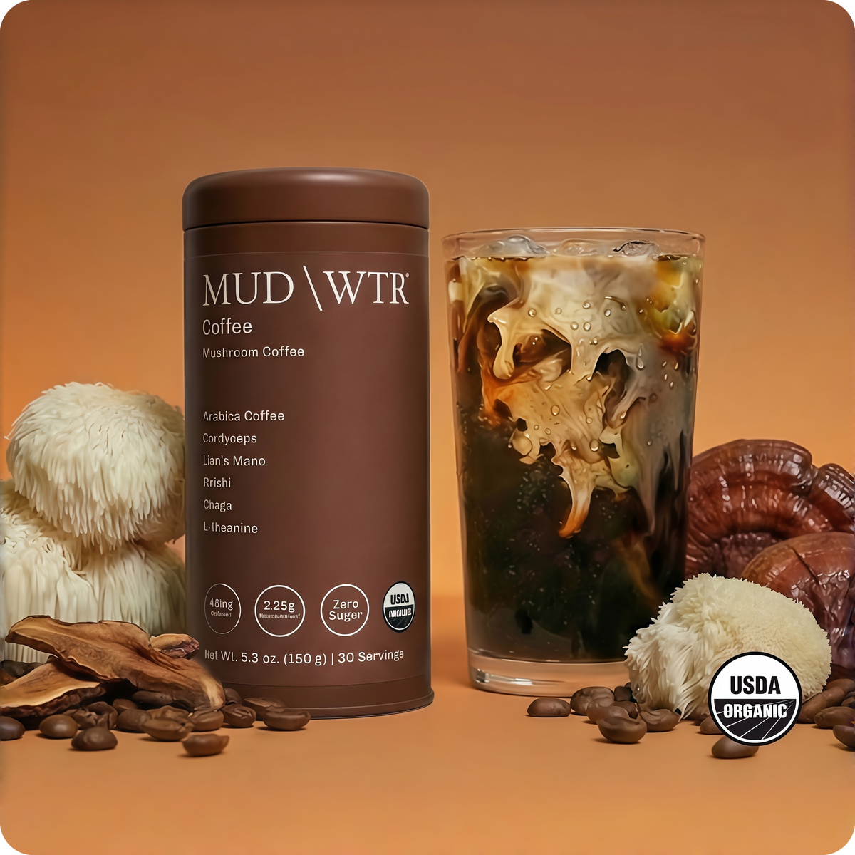 MUDWTR Real Arabica Mushroom Coffee 30 Servings
