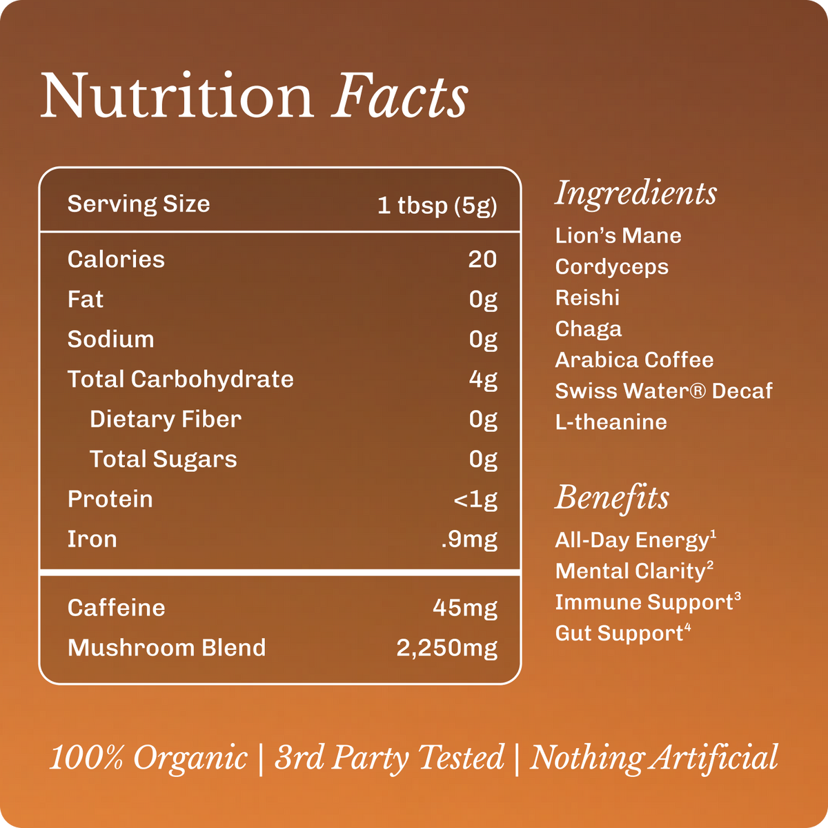 MUDWTR Real Arabica Mushroom Coffee 30 Servings